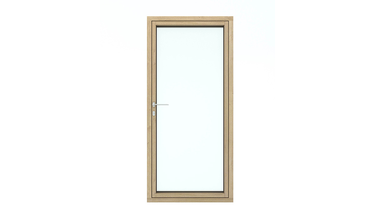 森鹰纖木系列A86Slim 鋁包木外開門 藍鯨隔音門窗台灣獨家代理