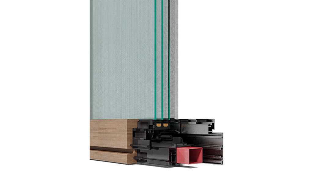 森鷹5G鋁包木窗 X115 節能窗 結構渲染圖 台灣藍鯨總代理