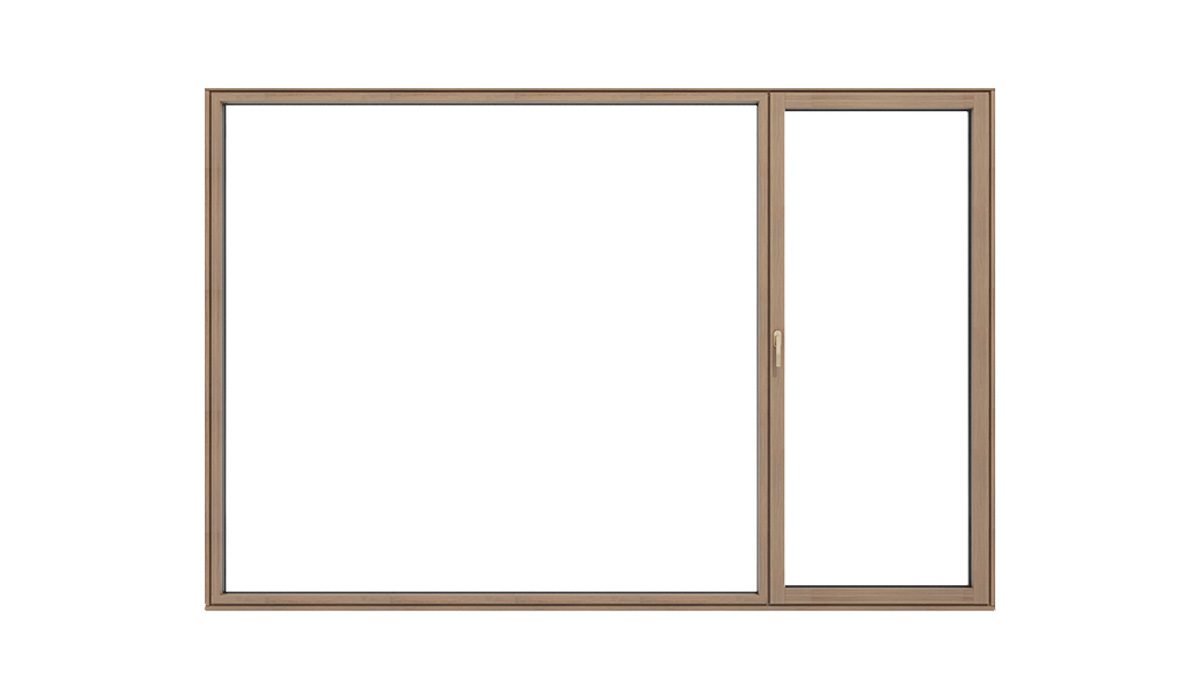 森鷹5G鋁包木窗 X115 節能窗 結構渲染圖 台灣藍鯨總代理