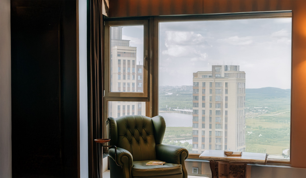 哈爾濱富力江灣 森鷹X115鋁包木窗 作品案例 藍鯨隔音門窗台灣獨家代理